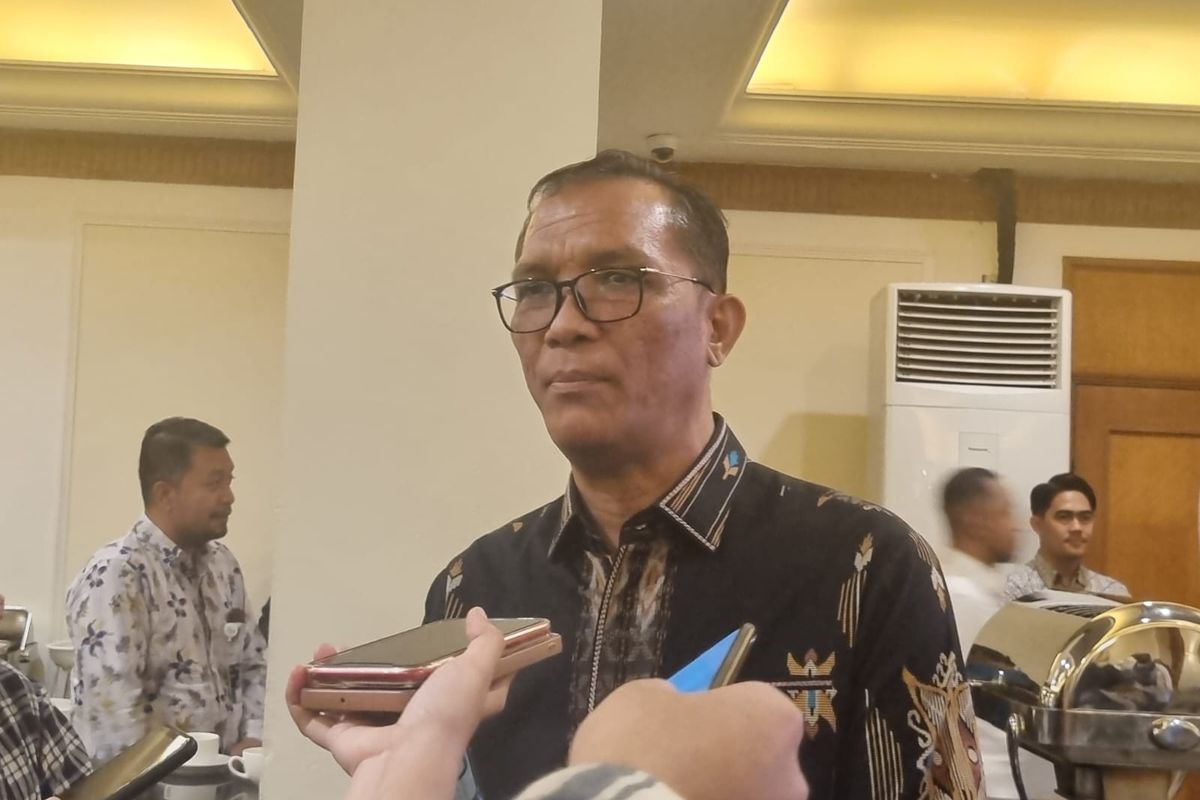 Direktur Komersial dan Pelayanan  ASDP Indonesia Ferry M. Yusuf Hadi saat ditemui di Hotel Aryaduta, Jakarta, Rabu (22/11/2023).
