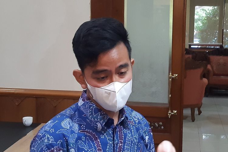 Wali Kota Solo Gibran Rakabuming Raka di Balai Kota Solo, Jawa Tengah, Selasa (19/7/2022).