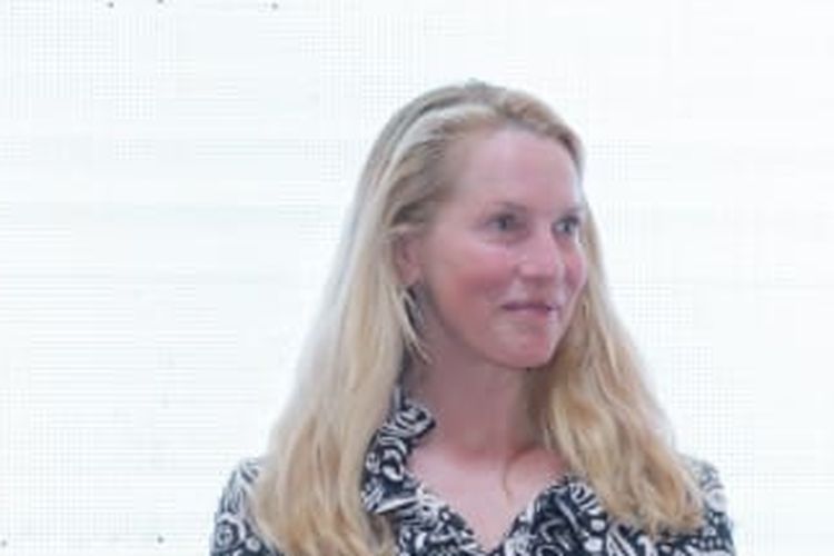 Earth Alliance founder Laurene Powell Jobs at the Blue Halo-S dialogue event in Bali, Tuesday (1/3/2022).
