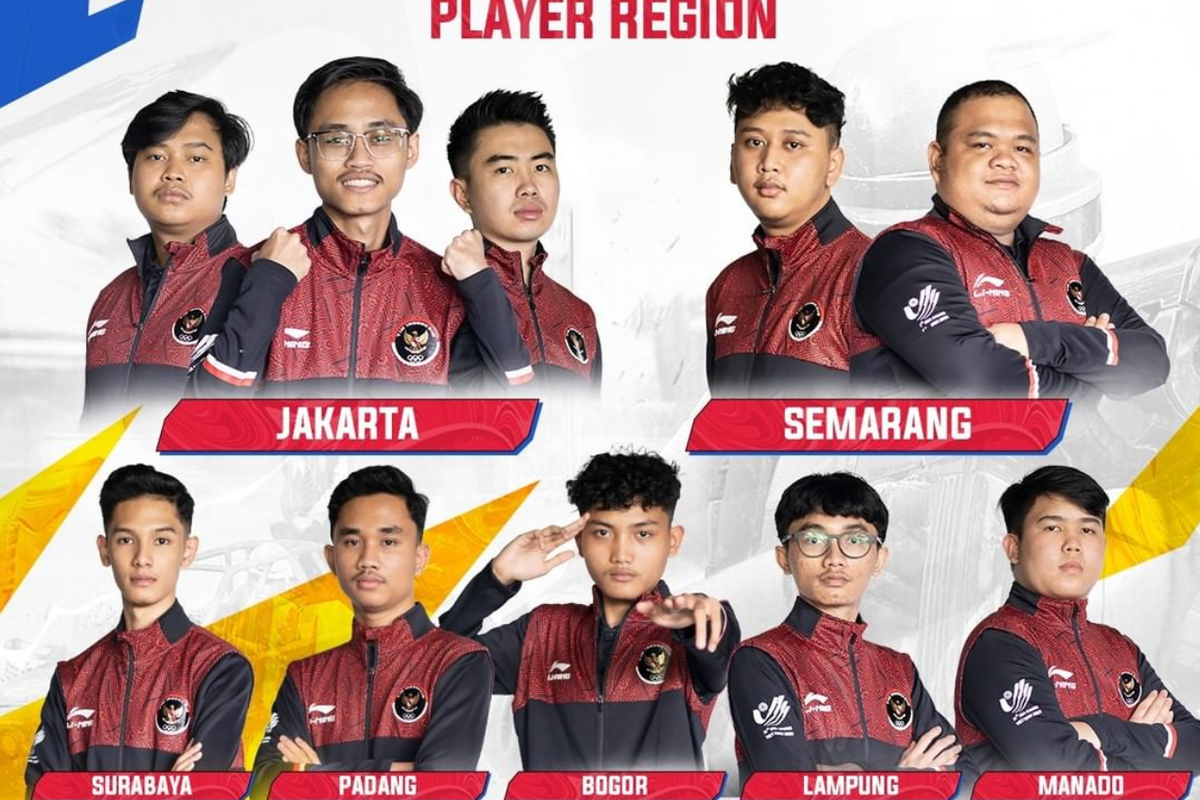 Deretan atlet perwakilan Indonesia yang berpartisipasi di SEA Games 2021 cabor PUBG Mobile.