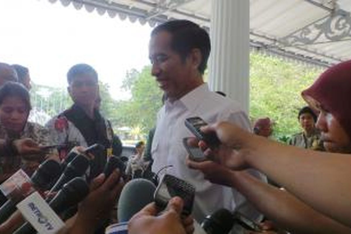 Presiden terpilih Joko Widodo di Balaikota DKI Jakarta. Kamis (11/9/2014).