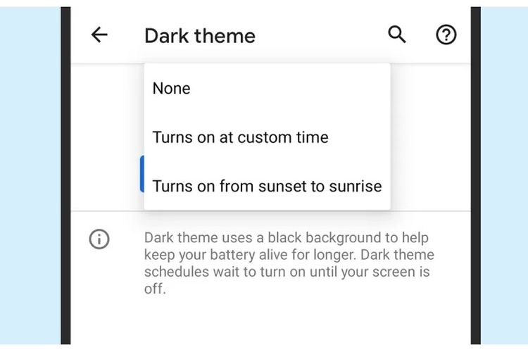 Dark Theme Android 11