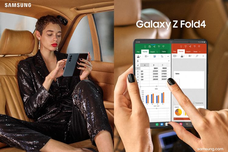 Menjalankan multitasking di Galaxy Z Fold5 5G jadi semakin mudah.