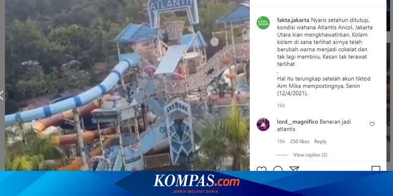 Menengok Kolam Renang Atlantis Ancol Yang Viral Karena Airnya Keruh Halaman All Kompas Com