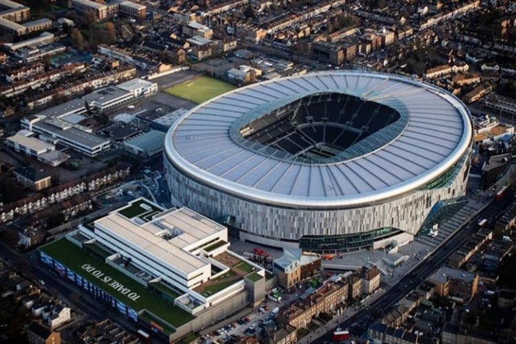 Stadion baru Tottenham Hotspur yang akan mulai digunakan pada 3 April 2019.