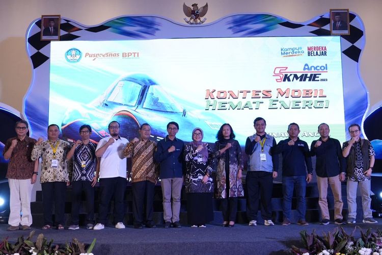 Acara penutupan Kontes Mobil Hemat Energi (KMHE) 2023 di Ancol Jakarta Utara.