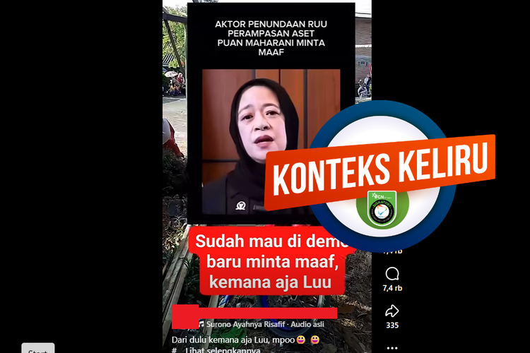 INFOGRAFIK: Video Puan Minta Maaf Terjadi 2025, Bukan Jelang Demo 27 Agustus 2026