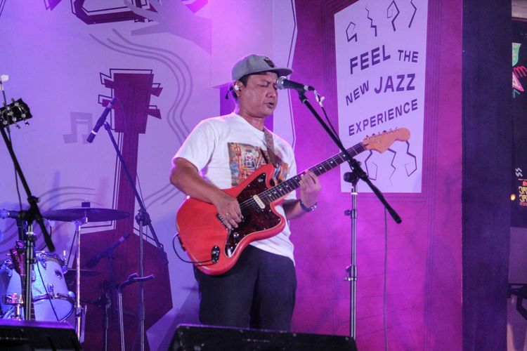 Band Efek Rumah Kaca tampil di Java Jazz Festival 2020 yang digelar di JIExpo, Kemayoran, Jakarta Pusat, Jumat (29/2/2020)