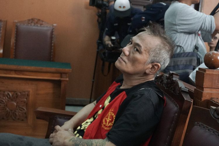 Tio Pakusadewo menjalani sidang di Pengadilan Negeri Jakarta Selatan, Kamis (7/6/2018).