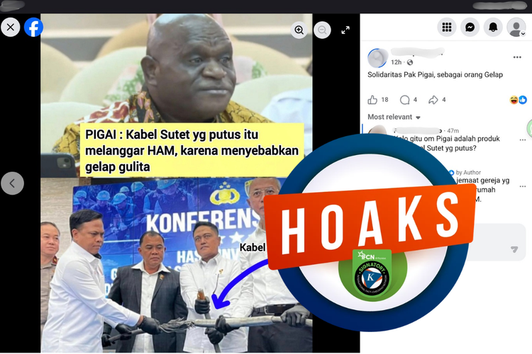 INFOGRAFIK: Hoaks Natalius Pigai Sebut Blackout Sumatera sebagai Pelanggaran HAM