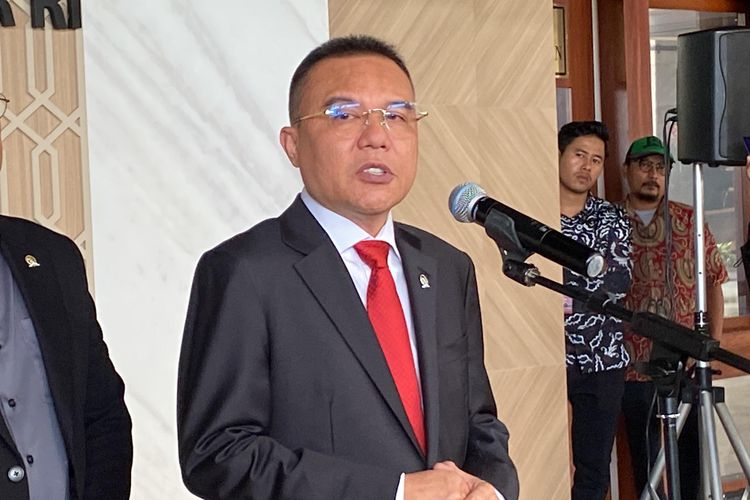 Ketua Harian Partai Gerindra Sufmi Dasco Ahmad di Gedung DPR, Senayan, Jakarta, Senin (20/5/2024). 