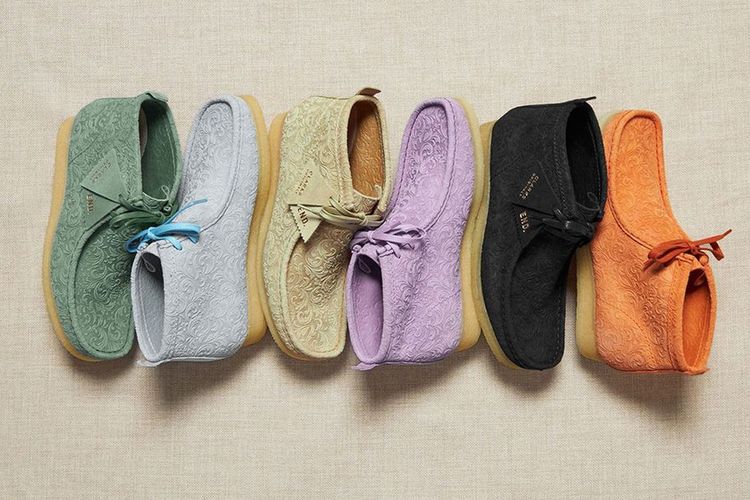 Clarks Wallabee X END. Oxford Flowers