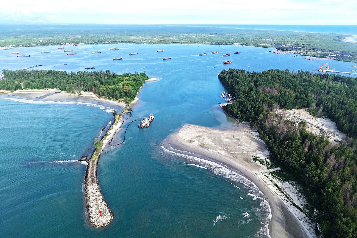 Pelabuhan Pulau Baai di Bengkulu.