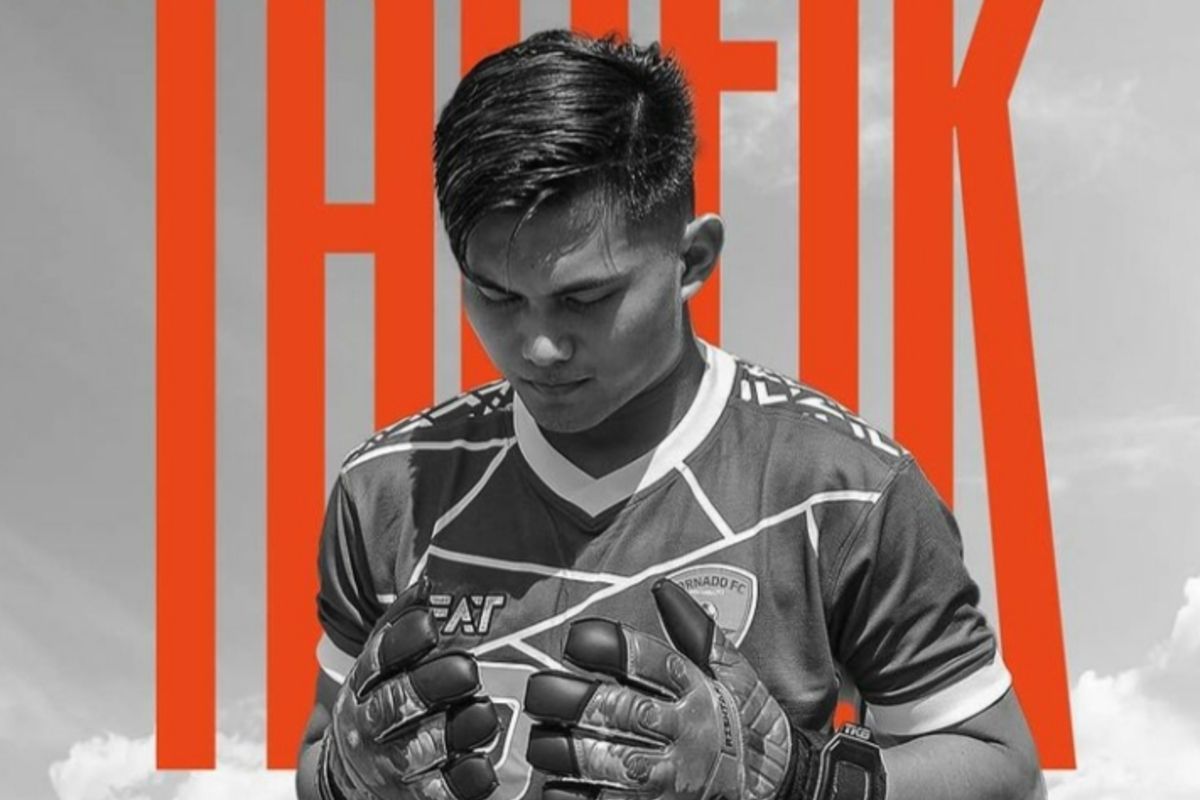 Kiper Tornado FC, Taufik Ramsyah.