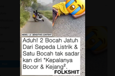 Video Bocah Jatuh dari Sepeda Listrik, sampai Tak Sadarkan Diri