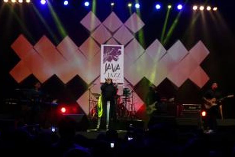 Band Potret tampil di Java Jazz, A3 BNI Hall, JIExpo, Kemayoran, Jakarta Pusat, Jumat (6/3/2015) malam.