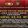 Cegah Tawuran dan Perang Sarung, Polisi Minta Anak di Palembang Pulang pada 22.00 WIB