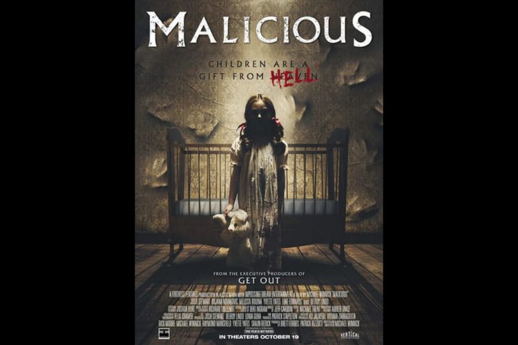 Poster film horor, Malicious (2018)