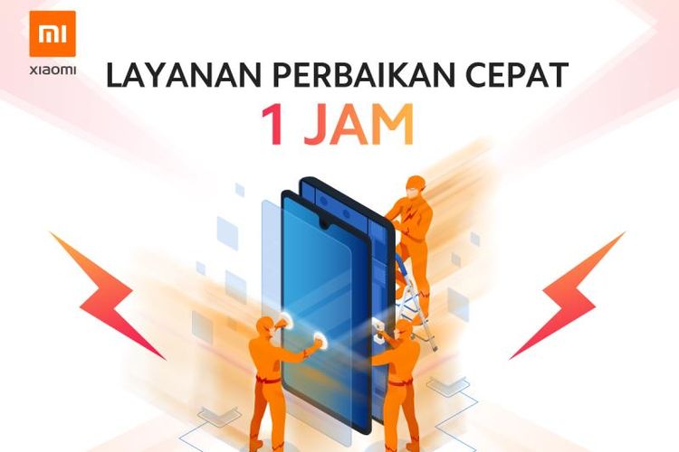 Xiaomi tawarkan layanan perbaikan cepat 1 jam untuk para konsumen yang datang ke lima service centernya atau yang telah memesan layanan cepat melalui situs resmi Xiaomi