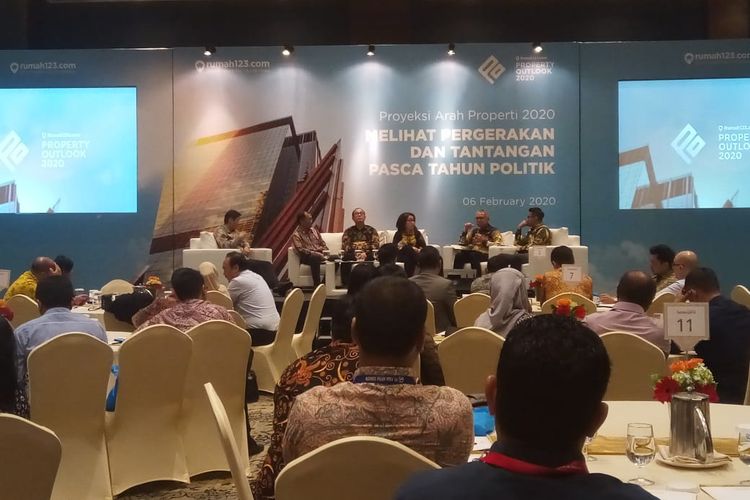 Rumah123 menggelar acara Properti Outlook 2020, di Jakarta, Kamis (6/2/2020)