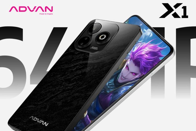 Advan X1, HP gaming murah dalam varian warna hitam