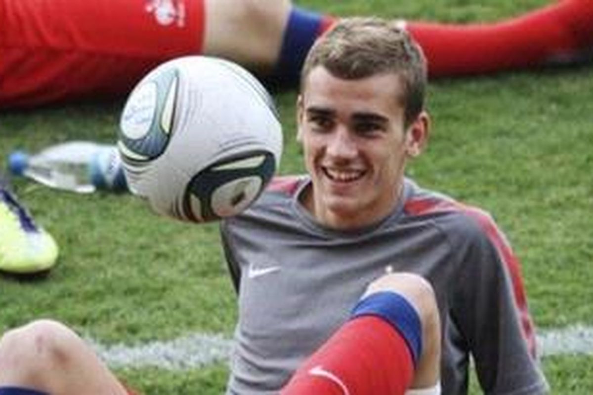 Penyerang sayap Real Sociedad asal Perancis, Antoine Griezmann.