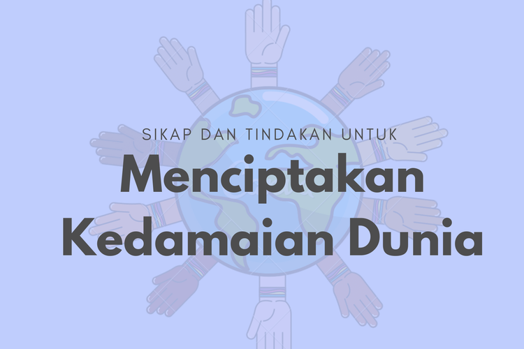 Ilustrasi menciptakan kedamaian dunia