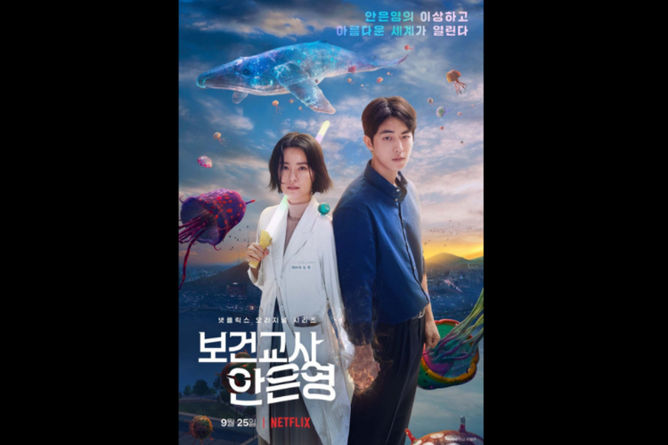 Jung Yu Mi dan Nam Joo Hyuk dalam serial drama romantis The School Nurse Files (2020).