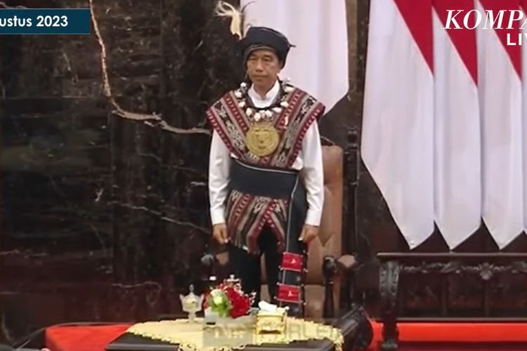 Presiden Jokowi di pidato kenegaraan 2023