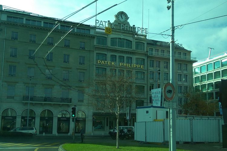 Kantor produsen jam papan atas, Patek Philippe di Jenewa Swiss