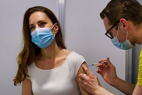 Kate Middleton Terima Dosis Pertama Vaksin Covid-19, Begini Komentarnya