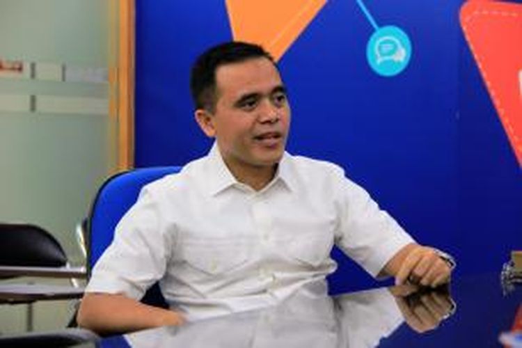 Bupati Banyuwangi H Abdullah Azwar Anas M.Si saat berkunjung ke Kompas.com, Jakarta, Kamis (24/7/2014).