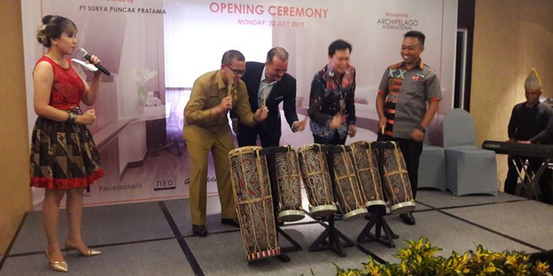 Opening Ceremony Hotel Harper Wahid Hasyim Medan, Sumatera Utara, Senin (22/7/2019).