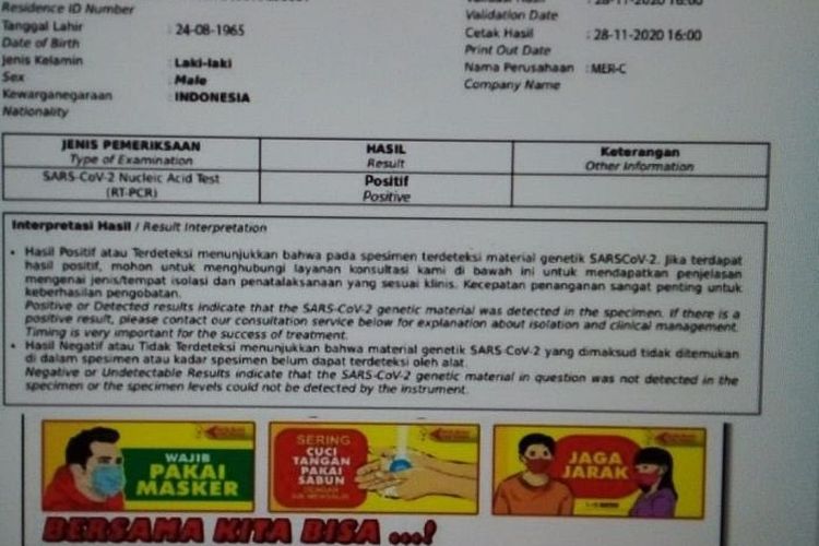 18+ Contoh surat hasil rapid test antigen negatif terbaru yang baik