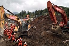 Longsor di China Kubur 21 Rumah, 11 Orang Tewas dan Puluhan Hilang