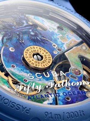 Desain Blancpain x Swatch 'Scuba Fifty Fathoms'