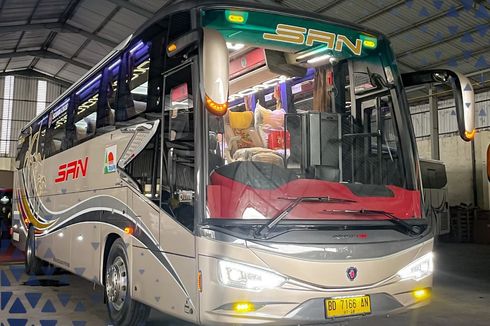 PO SAN Rilis Bus Baru, Tampil Gahar Pakai Avante H8