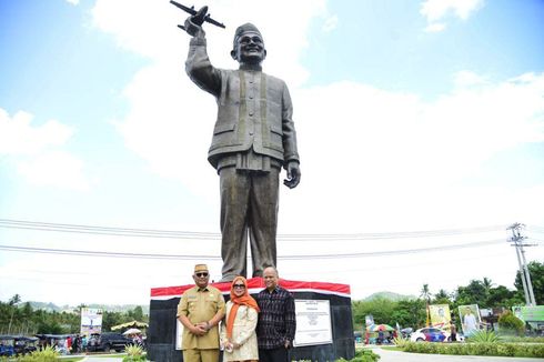 Patung Pertama BJ Habibie di Gorontalo Diresmikan, Dibuat 2 Seniman Yogyakarta