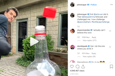 John Mayer dan Ellie Goulding Tantang #BottleCapChallenge, Berani?