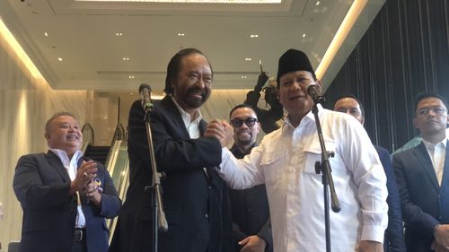 Temui Surya Paloh, Prabowo: Sesudah Pertandingan Kita Bersatu Membangun Bangsa