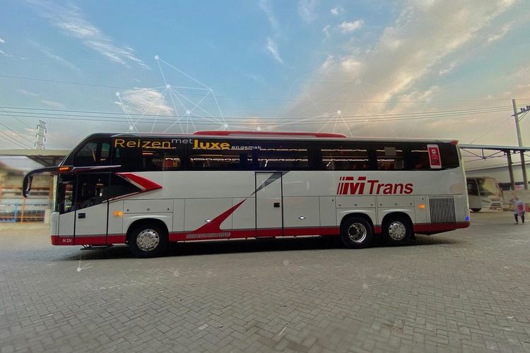Bus baru PO Mtrans Pakai Bodi Avante H9 Grand Captain