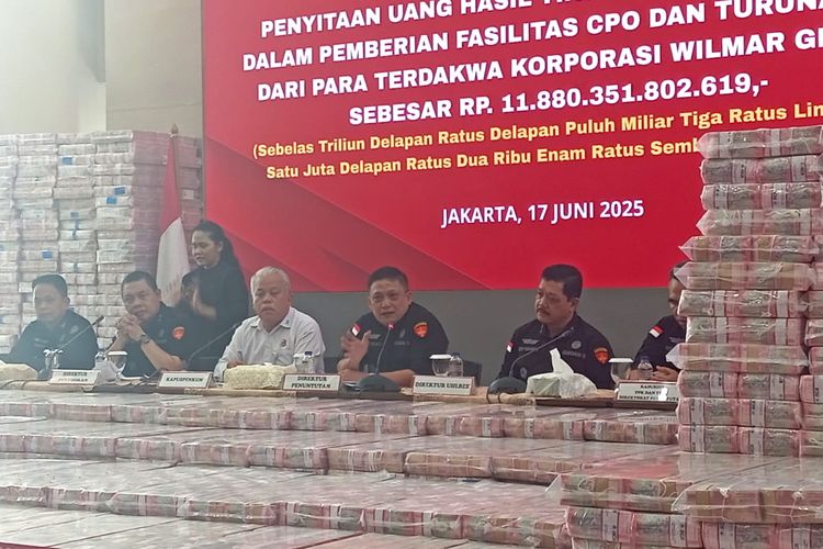 Kejagung Masukkan Uang Sitaan Rp 11 T ke Memori Kasasi Kasus Korupsi Ekspor CPO