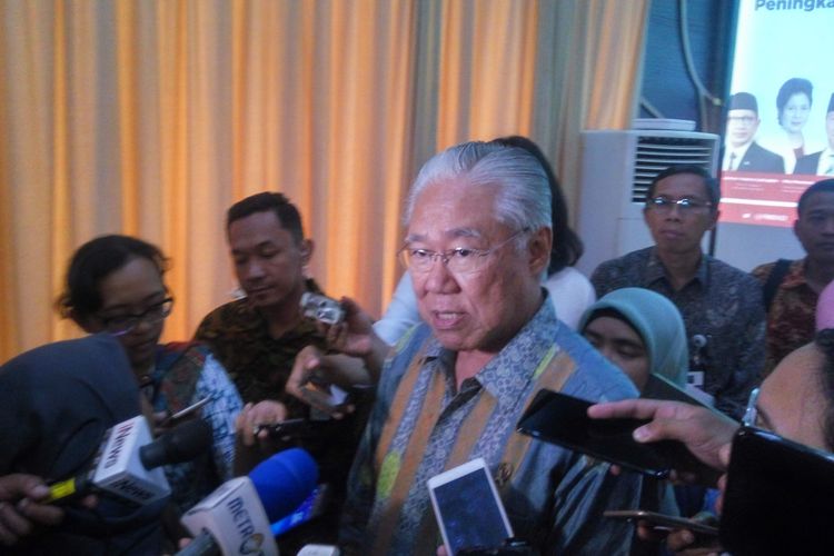 Menteri Perdagangan Enggartiasto Lukita saat diwawancarai di Jakarta, Selasa (23/10/2018).