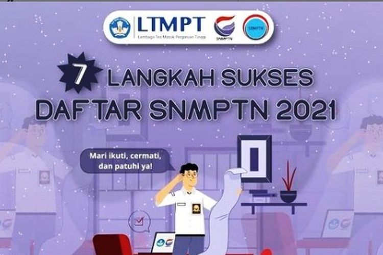 7 tahapan pendaftaran SNMPTN 2021 bagi siswa eligible.
