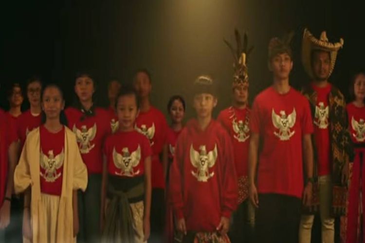 Pelajar Indonesia pada Video lagu Pelajar Pancasila