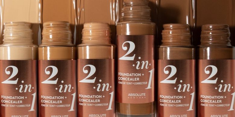 Produk 2 in 1 Foundation + Concealor dari Absolute New York.