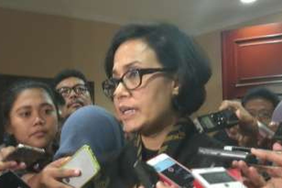 Menteri Keuangan Sri Mulyani di Jakarta, Selasa (22/11/2016)