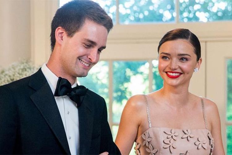 Evan Spiegel dan Miranda Kerr