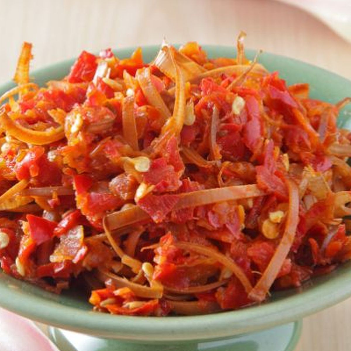 サンバル_Kecombrang-Terasi-Ijo Resep Sambal Terasi Kecombrang, Cocok untuk Makan Lauk Ikan