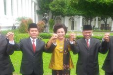 Sebelum Ucap Sumpah, Lima Pimpinan Baru KPK Tiba di Istana Menggunakan Bus Pariwisata